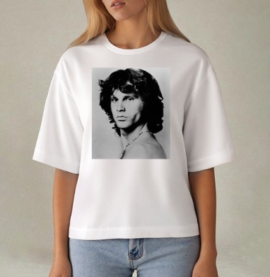 Jim_Morrison_Pardon_Bati, Футболка женская оверсайз Mido