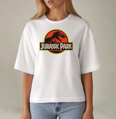 Jurassic Park Парк Юрского Периода, Футболка женская оверсайз Mido