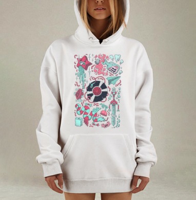 Безумие, Hoodie Mjhigh Dig, оверсайз, утепленная