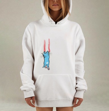 Царапка, Hoodie Mjhigh Dig, оверсайз, утепленная