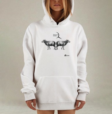 Playful Cloned Sheep Poster / Забавные клонированные овцы Clone me tender, Hoodie Mjhigh Dig, оверсайз, утепленная