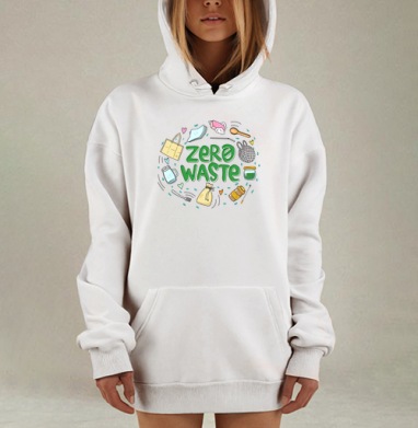 Экологичный коллаж zero waste с яркими акцентами, Hoodie Mjhigh Dig, оверсайз, утепленная