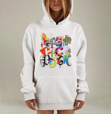 Многогранный креативный калейдоскоп ДИЗАЙН, Hoodie Mjhigh Dig, оверсайз, утепленная