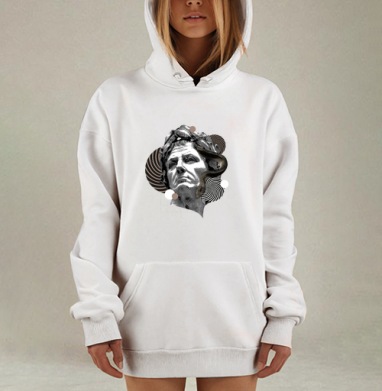 Классический бюст со змей в стиле Dark Academia, Hoodie Mjhigh Dig, оверсайз, утепленная