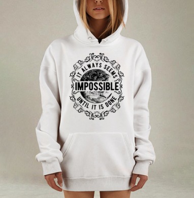 Мотивирующий винтажный глобус с цитатой, Hoodie Mjhigh Dig, оверсайз, утепленная