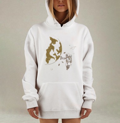 Космо, Hoodie Mjhigh Dig, оверсайз, утепленная