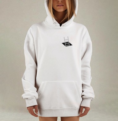 Лестница надежды из темноты вверх, Hoodie Mjhigh Dig, оверсайз, утепленная