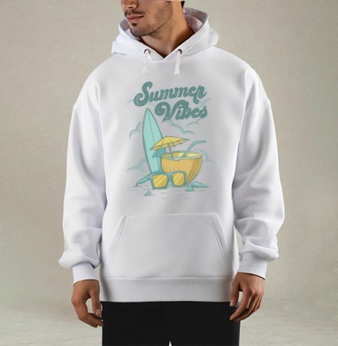 Летние Настроения Сёрфборд Очки Кокос - Мужские Толстовки