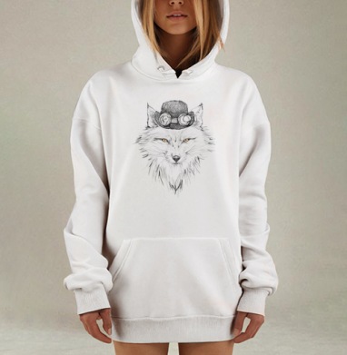 Лис, Hoodie Mjhigh Dig, оверсайз, утепленная