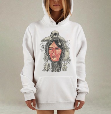 Лоухи хозяйка севера, Hoodie Mjhigh Dig, оверсайз, утепленная