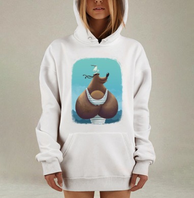 Миша Морячок, Hoodie Mjhigh Dig, оверсайз, утепленная