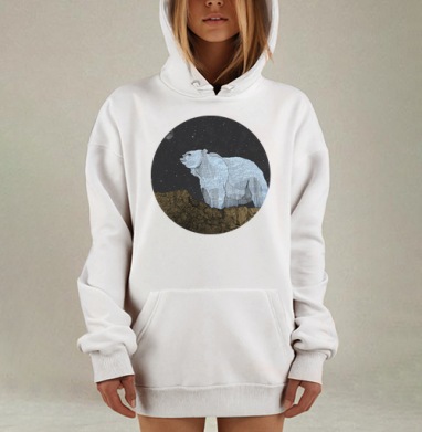 Мишка, Hoodie Mjhigh Dig, оверсайз, утепленная