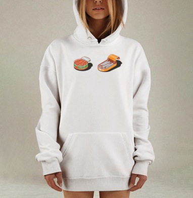 Мужская икра и шпроты, Hoodie Mjhigh Dig, оверсайз, утепленная