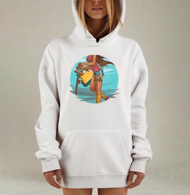 Она может все, Hoodie Mjhigh Dig, оверсайз, утепленная
