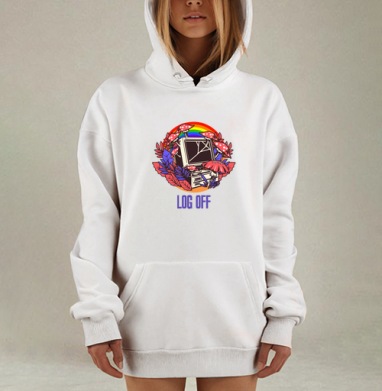 Отключись, Hoodie Mjhigh Dig, оверсайз, утепленная