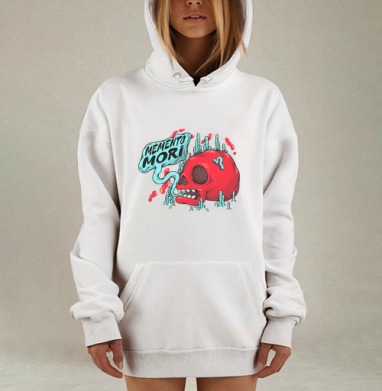 Помни о смерти, Hoodie Mjhigh Dig, оверсайз, утепленная