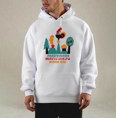 Русская деревня с петухом и храмом since xxi, Толстовка Mjhigh, утепленная