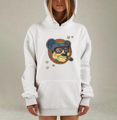 Старина Мики, Hoodie Mjhigh Dig, оверсайз, утепленная
