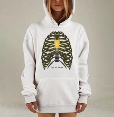 ВЕЧНЫЙ СВЕТ, Hoodie Mjhigh Dig, оверсайз, утепленная