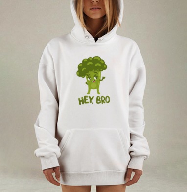 Хэй, Бро, Hoodie Mjhigh Dig, оверсайз, утепленная