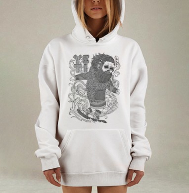 ЙЕТИ, Hoodie Mjhigh Dig, оверсайз, утепленная