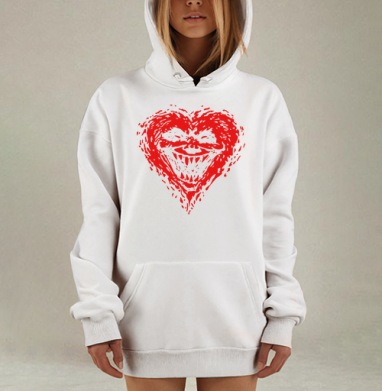 Evilheart, Hoodie Mjhigh Dig, оверсайз, утепленная