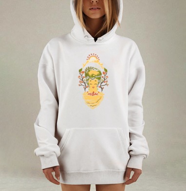 Песнь леса, Hoodie Mjhigh Dig, оверсайз, утепленная