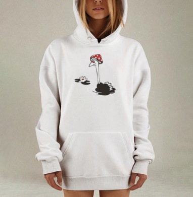 Strannus, Hoodie Mjhigh Dig, оверсайз, утепленная