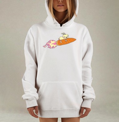 Волшебный корнеплод, Hoodie Mjhigh Dig, оверсайз, утепленная