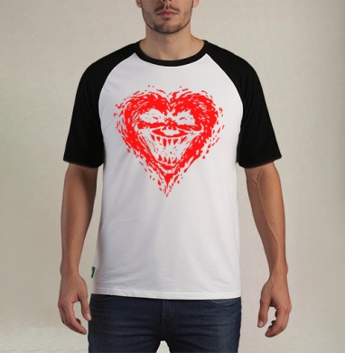 Evilheart - Футболка мужская REGULAR реглан бел/черный, страница 23
