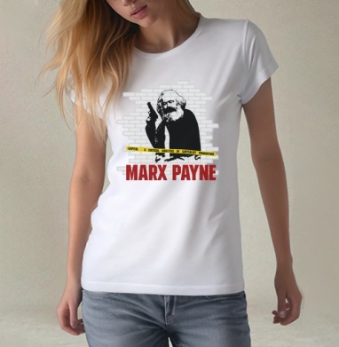 MARX PAYNE, Футболка женская белая 180гр