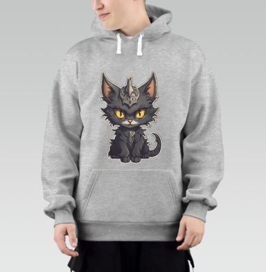 Кот-кошмарик., Толстовка Mjhigh–Mel, утепленная