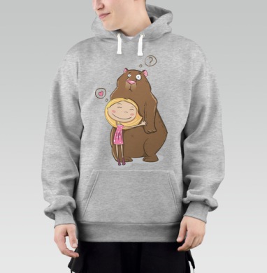 I like teddy bears, Толстовка Mjhigh–Mel, утепленная