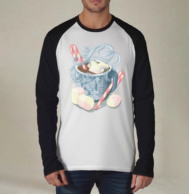 Какао с зефирками - Funny T-Shirts For Cheerful Life