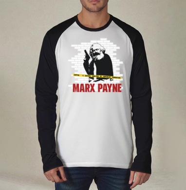 MARX PAYNE, Футболка длинный рукав / Мужчинам / Реглан / Принт