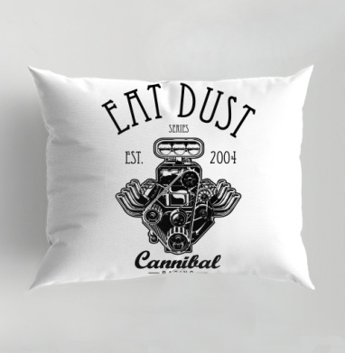 Двигатель Eat Dust Cannibal Racing 2004, Подушка декоративная 50х70 см