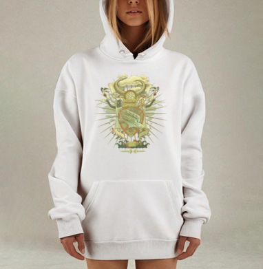 По следам монти пайтона, Hoodie Mjhigh Dig, оверсайз, утепленная
