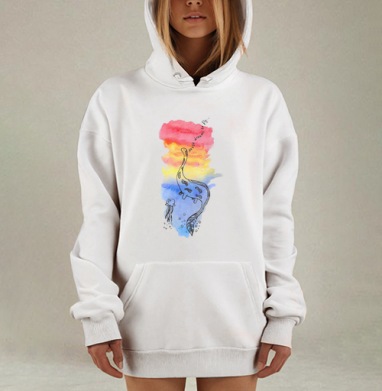 Несси, Hoodie Mjhigh Dig, оверсайз, утепленная