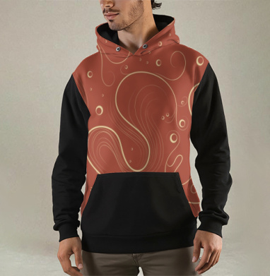 Elegant abstract flow / Элегантный узор для вашего дома и интерьера, Толстовка мужская Regular 3D