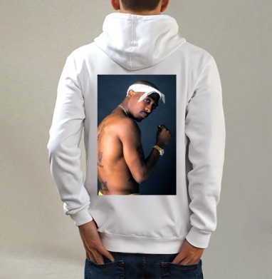 2pac_watches_desktop_1969x3000_wallpaper-285425, Толстовка на молнии, печать на спине. муж. белая v3 320гр