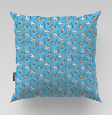 Паттерн с котиками - Магазин футболок Vitaminluna - Дизайнерские принты, Подушки