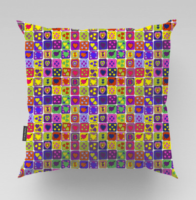 Паттерн с сердечками - prints&patterns, Подушки