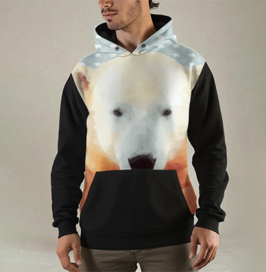 Мишка в шарфике, Толстовка мужская Regular 3D