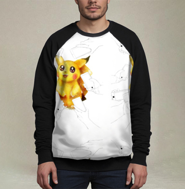 Pokemon, Свитшот мужской 3D / хлопок