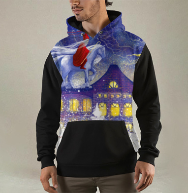 Зимняя сказка, Толстовка мужская Regular 3D
