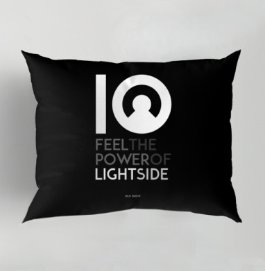 FEEL THE POWER OF LIGHT SIDE / ПОЧУВСТВУЙ СИЛУ СВЕТЛОЙ СТОРОНЫ, Подушка декоративная 50х70 см