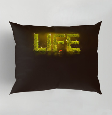 LIFE пробьется, Подушка декоративная 50х70 см