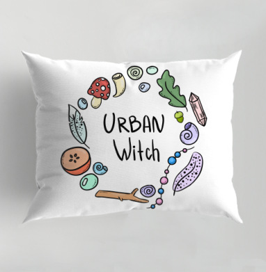 Urban Witch / Городская ведьма, Подушка декоративная 50х70 см