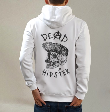 Футболка DEAD HIPSTER с готическим черепом - SASHABECKER