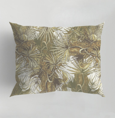 Palm leaves / Пальмовые листья, Подушка декоративная 50х70 см